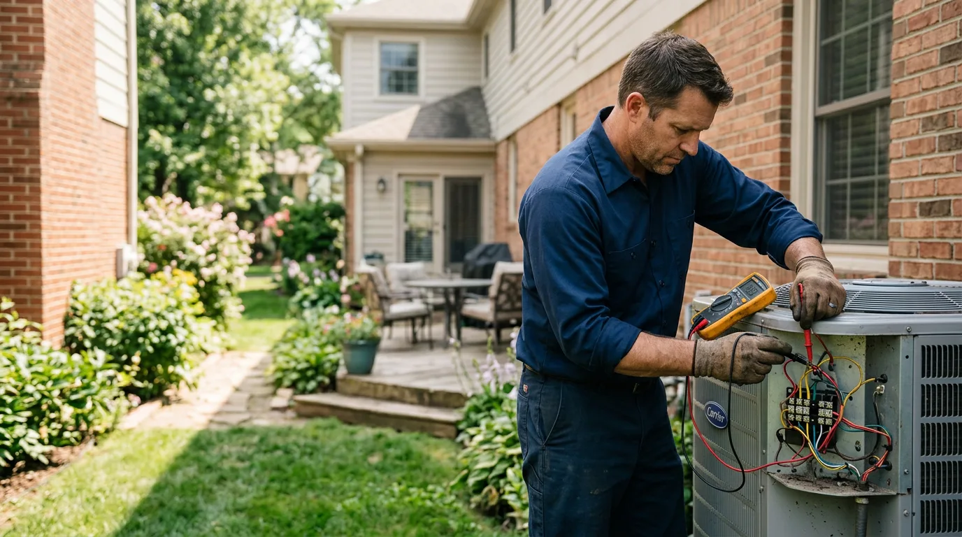 HVAC technician working near Davin, WV